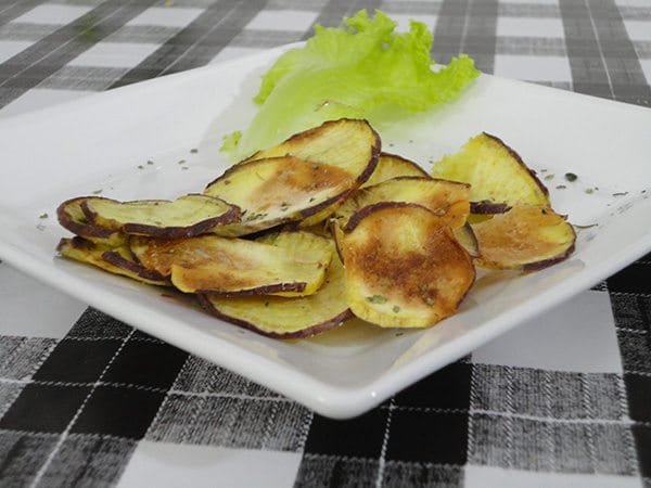 Batata Doce Chips Assada