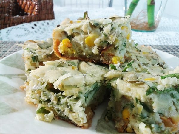 Torta rápida de legumes vegana